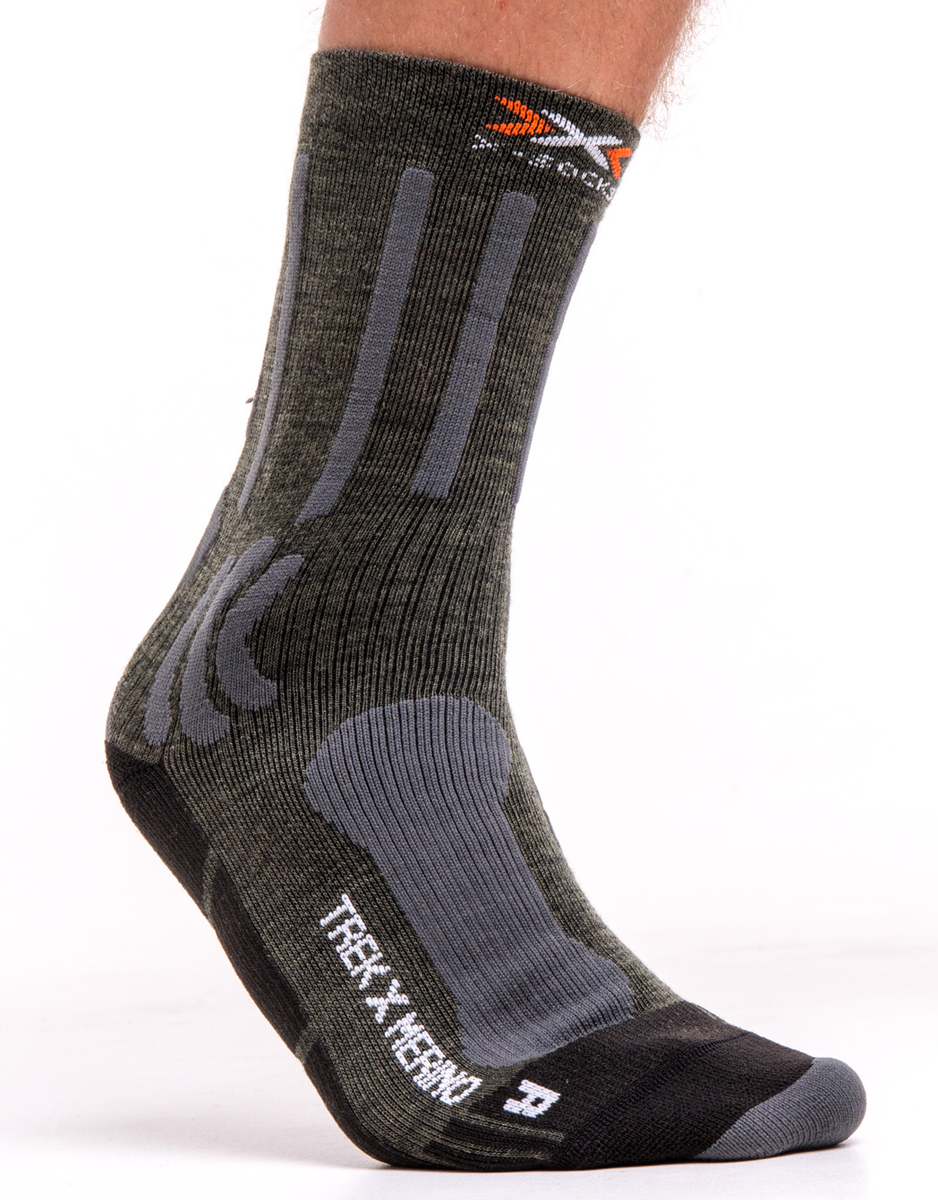 X-Socks Носки X-SOCKS TREK X MERINO SMU E052 olive green/anthracite 45-47