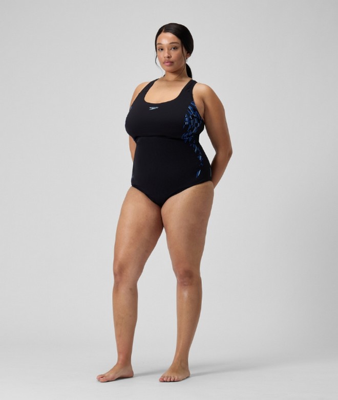 Купальник Speedo Plus Size Medalist (Женский; 40 (52); черный)