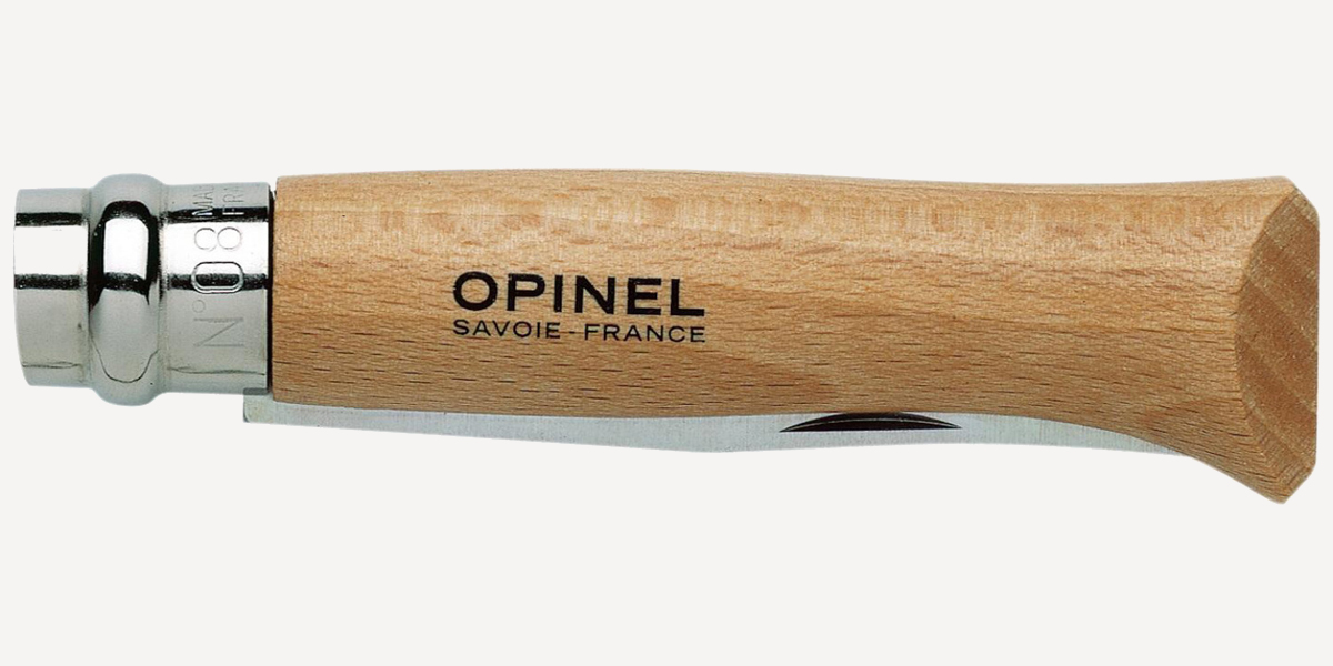 Нож складной Opinel Tradition №8 VRI (INOX) 8,5см (Бук / нерж. Сталь)