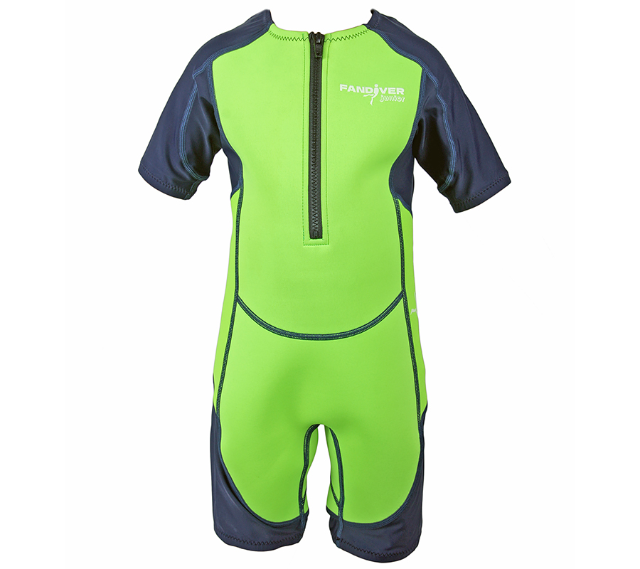 Гидрокостюм FanDiver Junior Shorty, 2 мм (Детский; 6 лет; Lime)