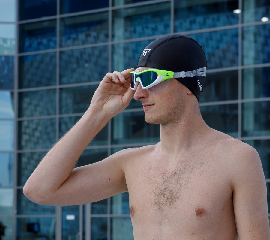 Шапочка для плавания Aqua Speed латекс/лайкра (black)