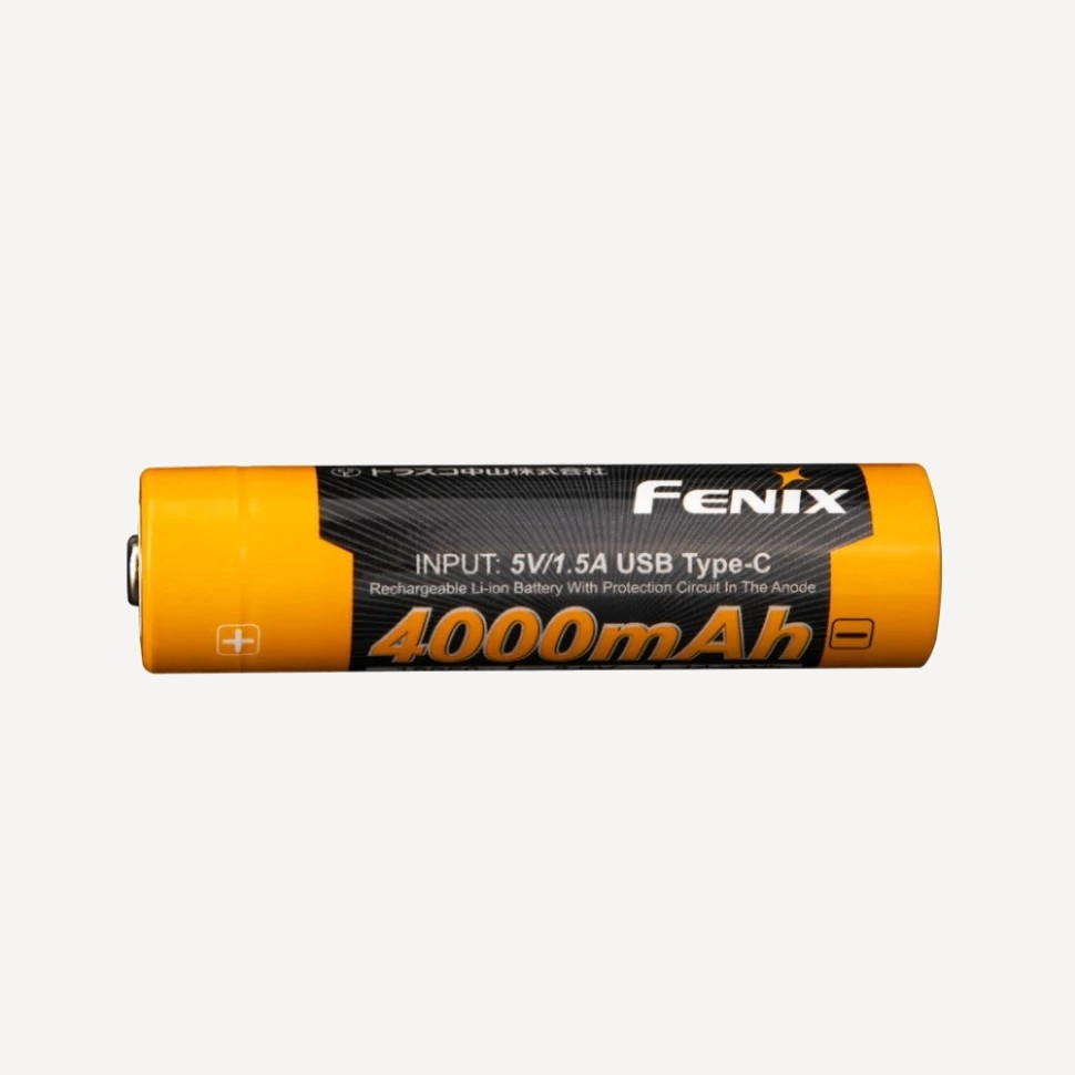 Аккумулятор 18650 Fenix ARB-L18-4000U (Li-Ion 3,6V/14,4Wh/max7A USB-C) Аккумулятор 18650 Fenix ARB-L18-4000U (Li-Ion 3,6V/14,4Wh/max7A USB-C)