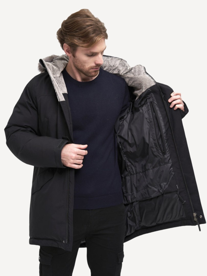 Пуховик Торнадо Top Arctic Goose (Мужской; 54; Черный без*Меха)