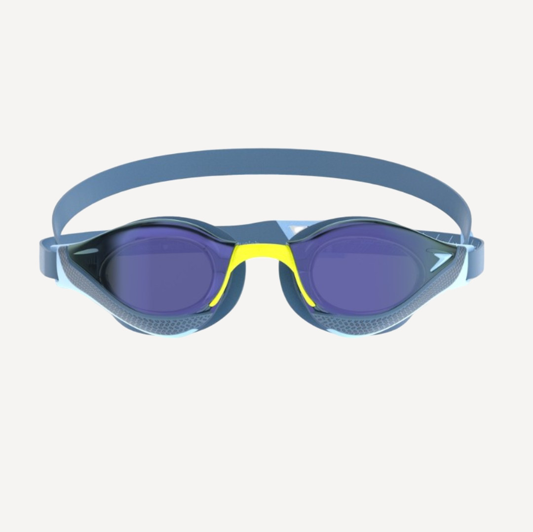 Очки для плавания Speedo Fastskin Pure Focus Mirror (зеркальные; синий/желтый)