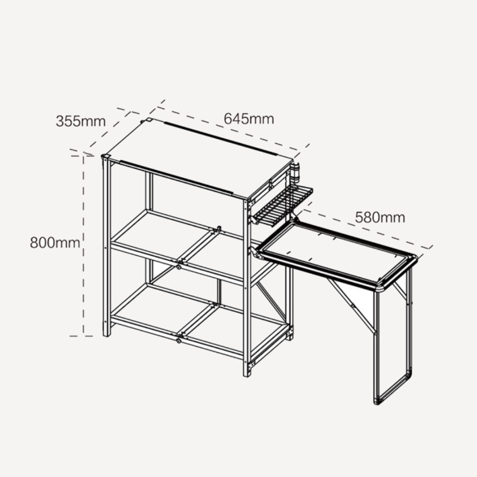 Походная Кухня BRS-Z12 (Сталь/Зеленый; 1235x355х800мм)