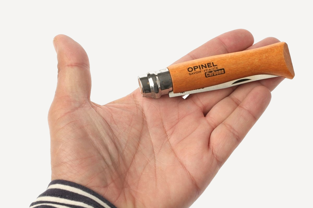 Нож складной Opinel Tradition №8 VRN (Carbon) 8,5см (Бук / угле. Сталь)