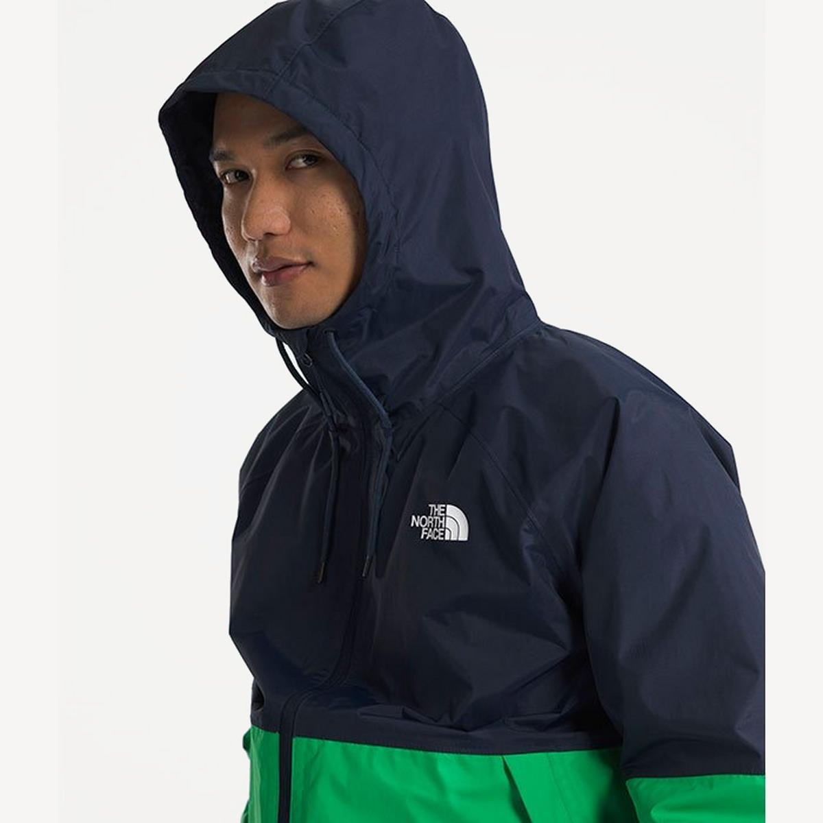 Куртка TNF Antora Rain Hoodie (Мужской; XL; SummitNavy OpticEmerald)
