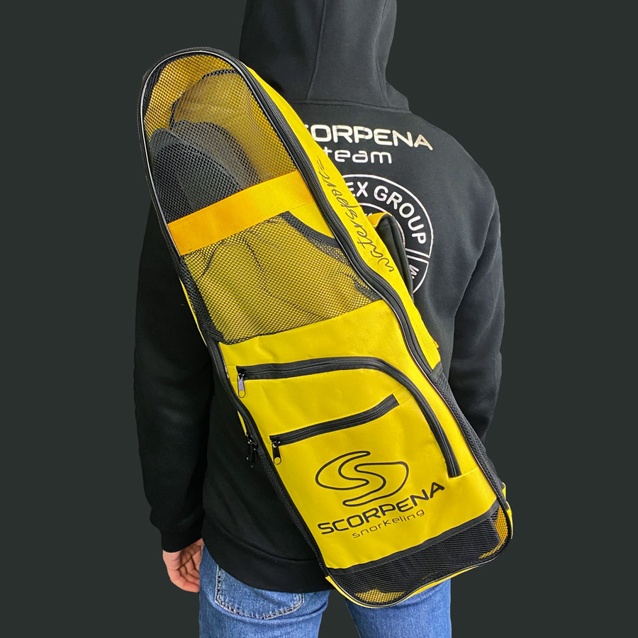 Сумка для ласт, маски, трубки Scorpena Snorkeling-2 (Желтый; 73 х 27 х 17 см)