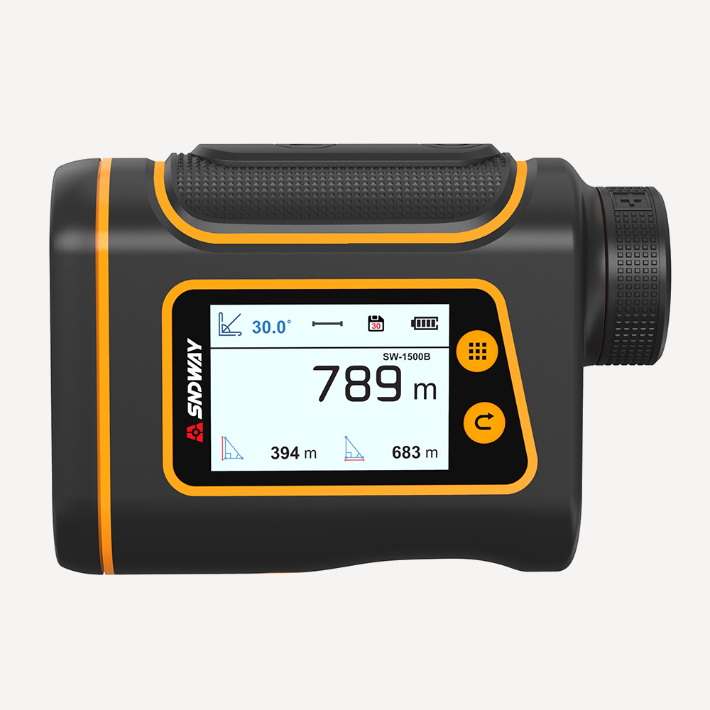 Лазерный дальномер SNDWAY SW-1000B (1Км, Экран LCD (40х27мм), USB-C)