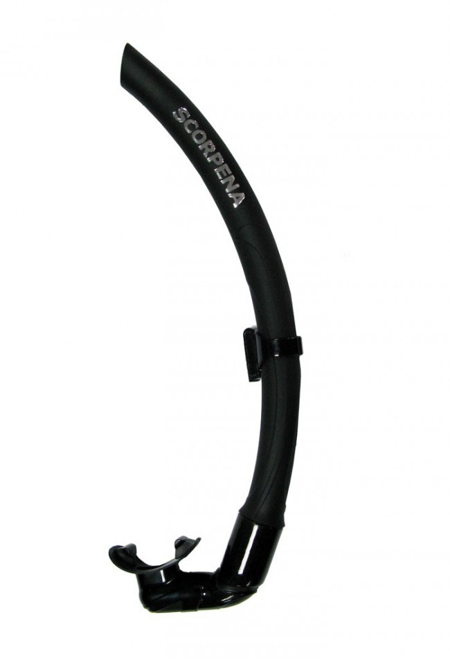 Трубка Scorpena D (черный силикон; черный)