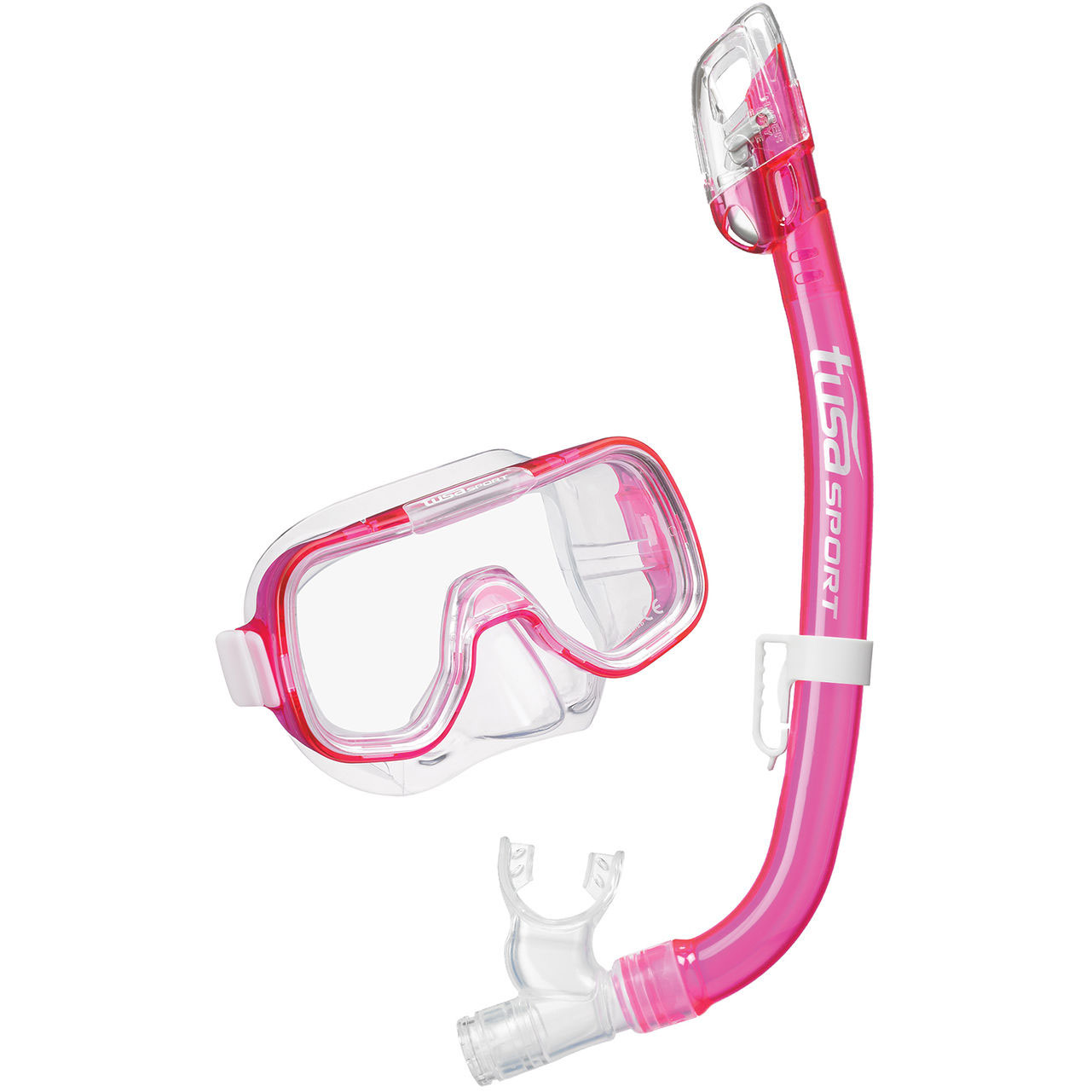 Комплект маска+трубка UCR-2022P в сумке (прозрачный силикон; CP)