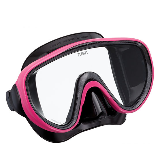 Комплект маска+трубка UCR-1625PQB Black Series, в сумке (черный силикон; HP)