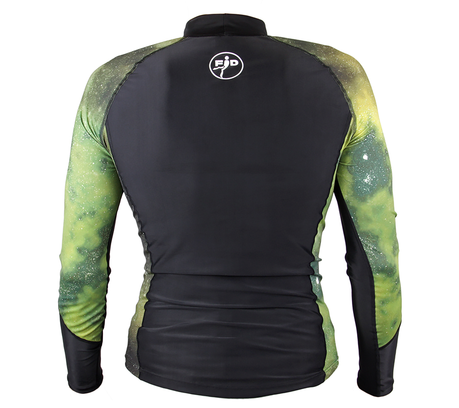 Футболка лайкра FanDiver длинный рукав (Мужской; XXL; galaxy green)