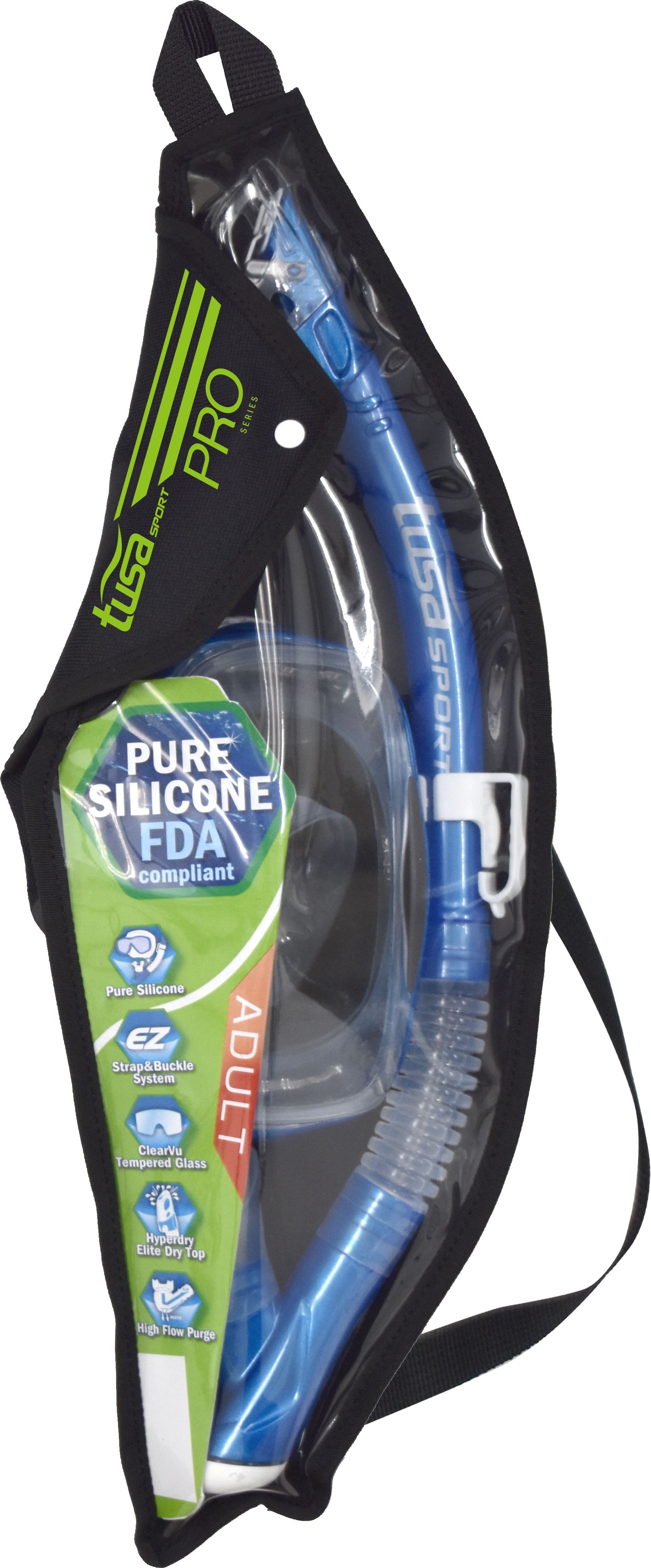 Комплект маска+трубка UCR-3325P, в сумке (прозрачный силикон; SK)