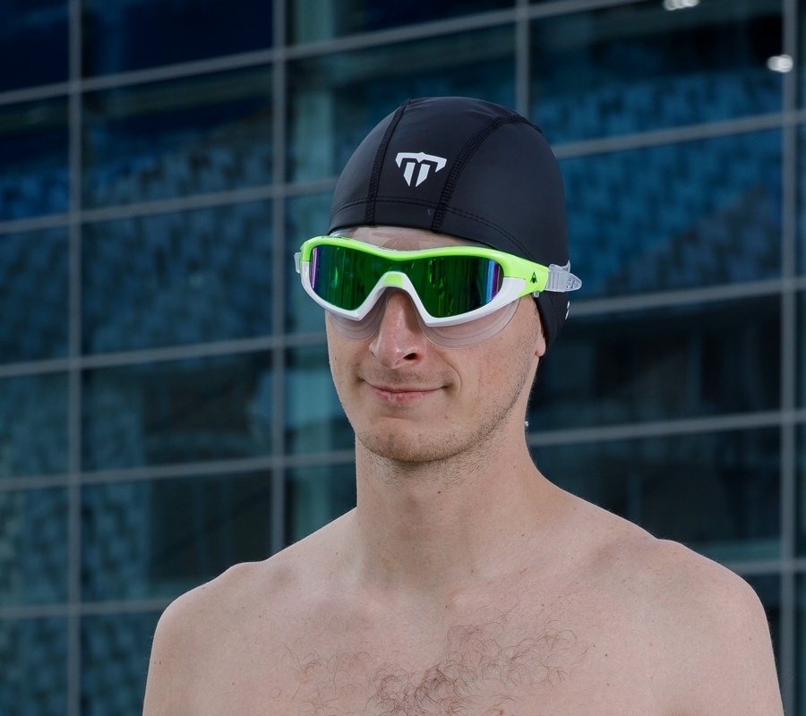 Шапочка для плавания Aqua Speed латекс/лайкра (black)