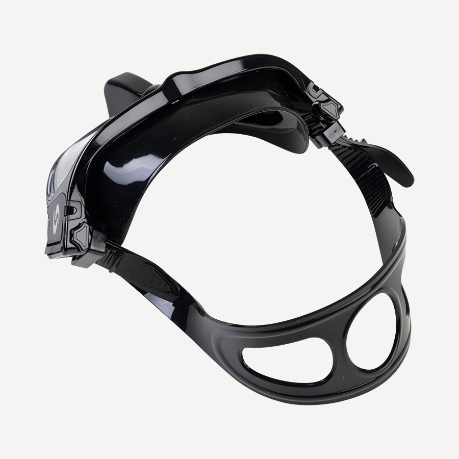 Маска Scorpena Apnea F1.1 (черный силикон; черный)