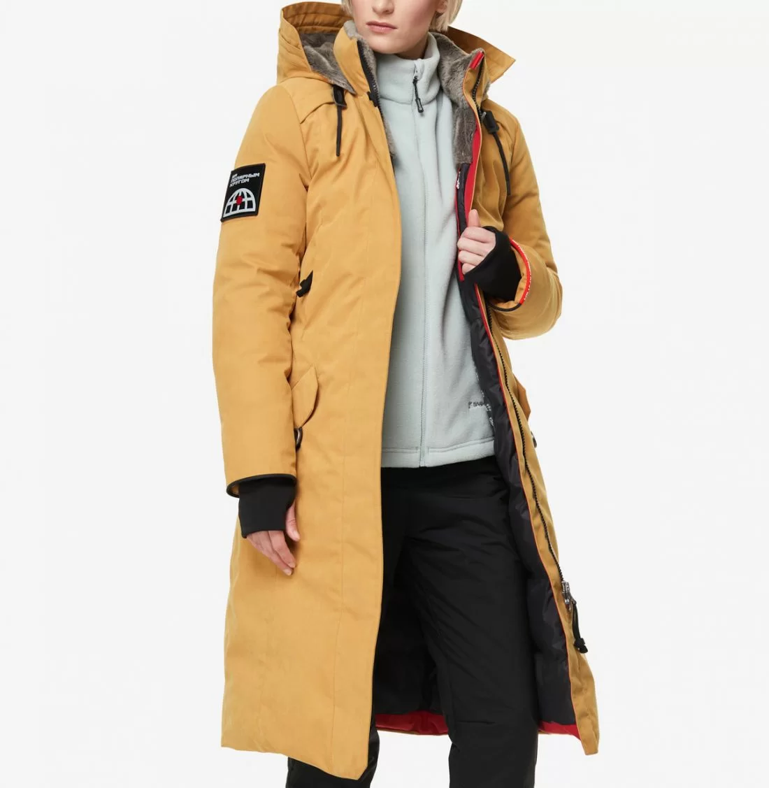 Пуховое пальто Hatanga V4 (Женский; 46; Песочный)