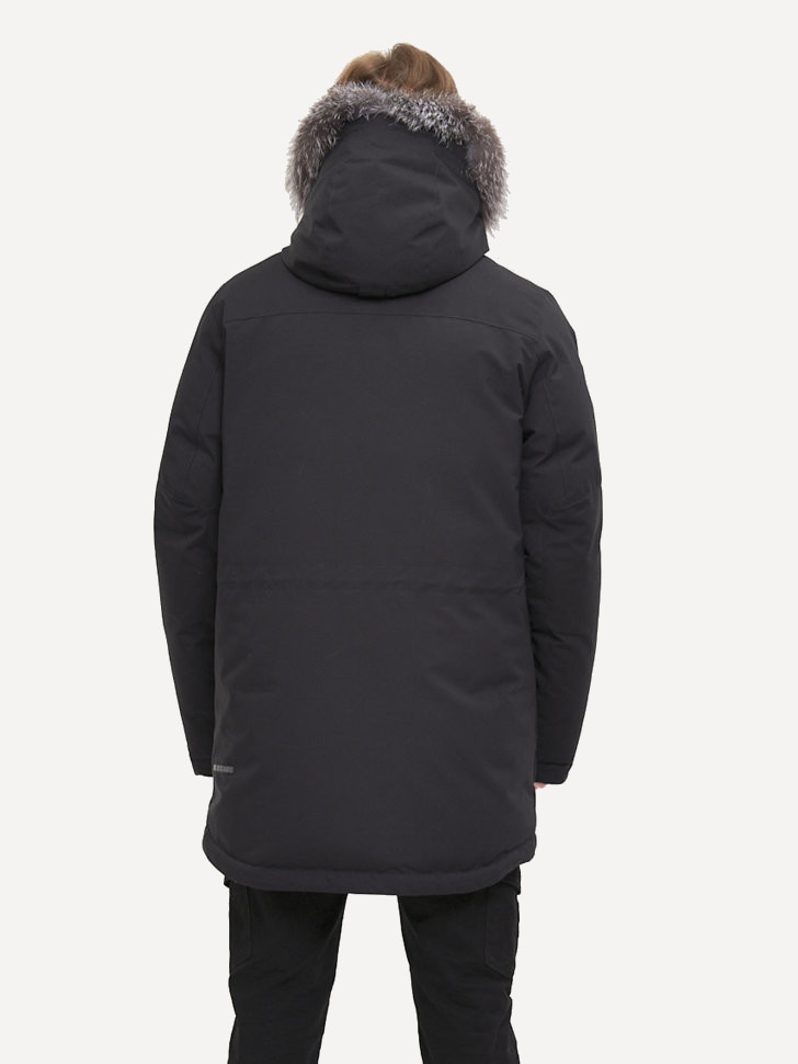 Пуховик Торнадо Top Arctic Goose мех Енот (Мужской; 58; Черный)