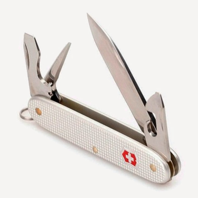 Нож Victorinox Pioneer Alox, 93мм, 8 функций (серебристый)