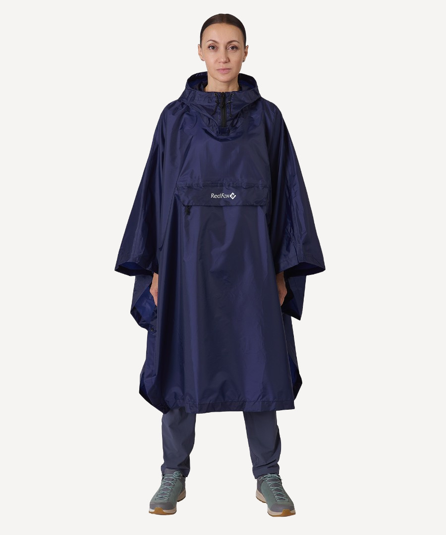 Дождевик-Пончо RedFox Poncho (Унисекс; one size; т.Синий) Дождевик-Пончо RedFox Poncho (Унисекс; one size; т.Синий)