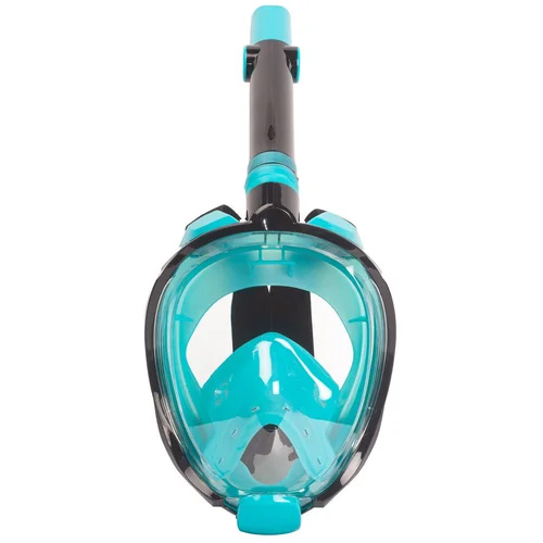 Маска полнолицевая для сноркелинга Galaktica Premium (L-XL; черный/бирюзовый/бирюзовый)