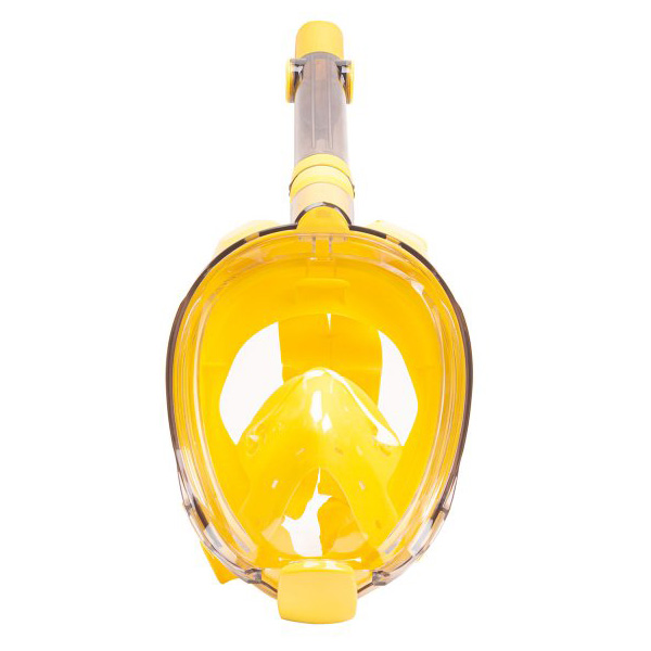 Маска полнолицевая для сноркелинга Galaktica Premium (L-XL; прозрачный/желтый/желтый)