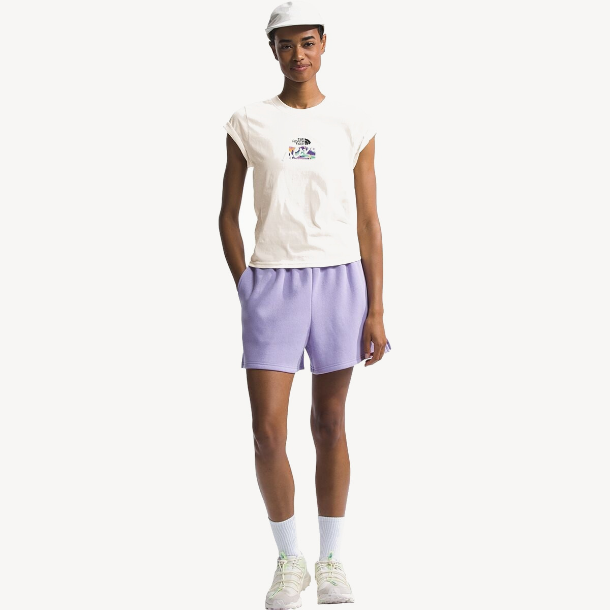 Футболка TNF W S/S Evolution Cutie Tee (Женский; S; WhiteDune IWD)