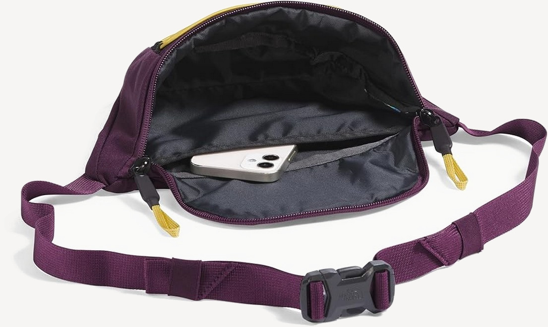 Сумка поясная TNF Jester Lumbar 2,2L (BlackCurrantPurple YellowSilt)