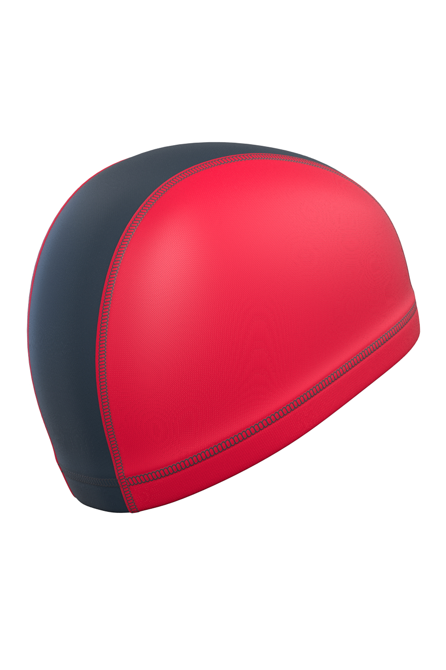 Шапочка для плавания текстильная Lycra duotone (Красный)