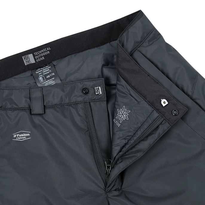 Брюки утеплённые Опока П 21 (Мужской; 54-188; Черный)