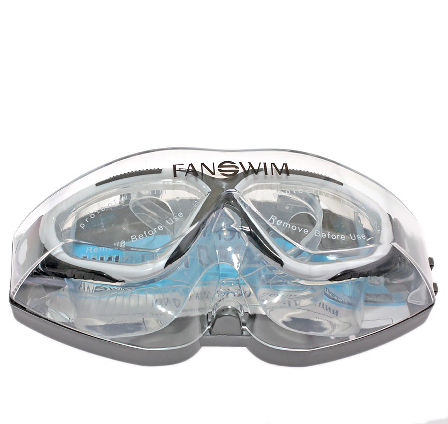 Очки для плавания FanSwim T19 (прозрачные; черный/белый)