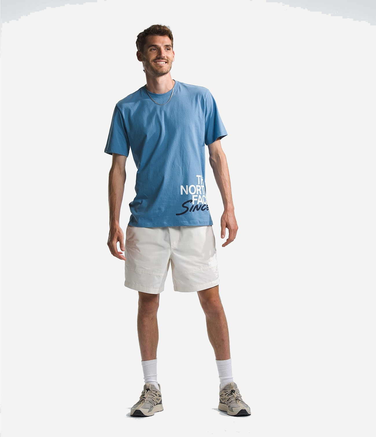 Футболка TNF S/S Brand Proud Tee (Мужской; S; IndigoStone White)