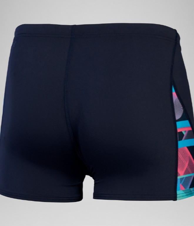 Плавки-шорты Speedo Club Training Allover Digital V-Cut Aquashorts (Мужской; 34 (50); синий/мультиколор)