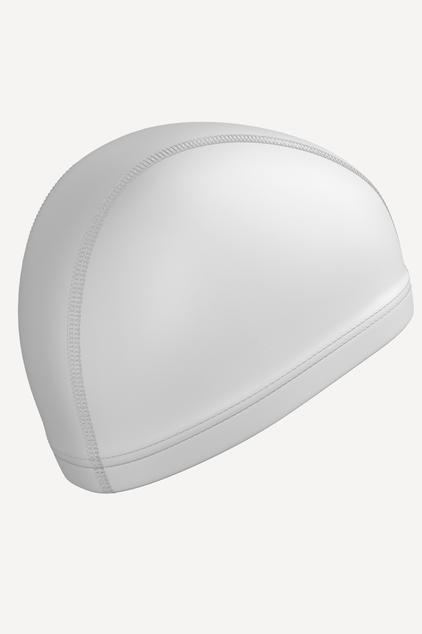 Шапочка для плавания текстильная PUT Coated (Взрослый; one size; Белый)