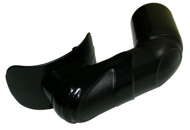 Трубка Scorpena D (черный силикон; черный)