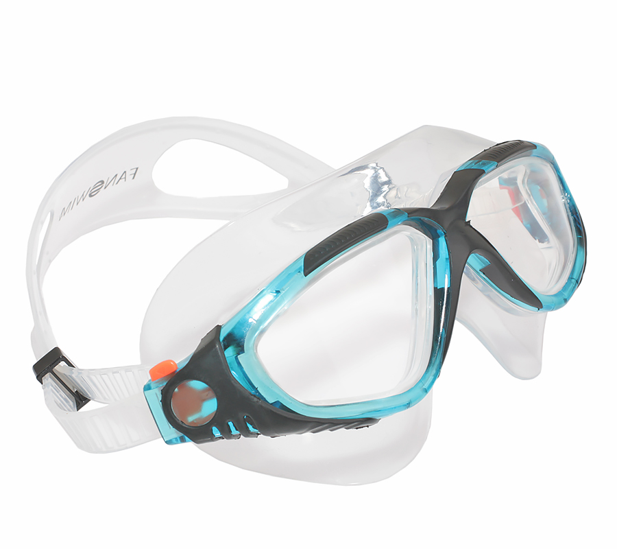 Очки для плавания FanSwim T19 (прозрачные; голубой / черный)