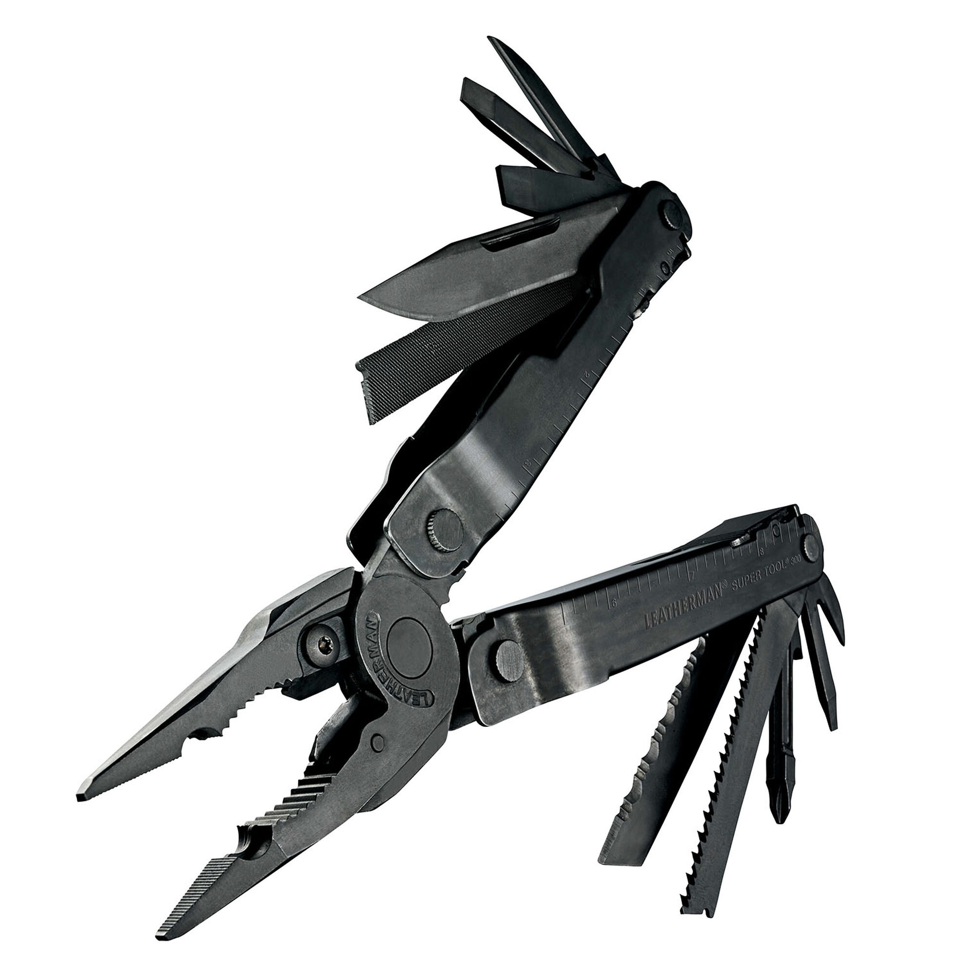 Мультитул Super Tool 300, 19 инструментов, 11,5 см (black; чехол нейлон)