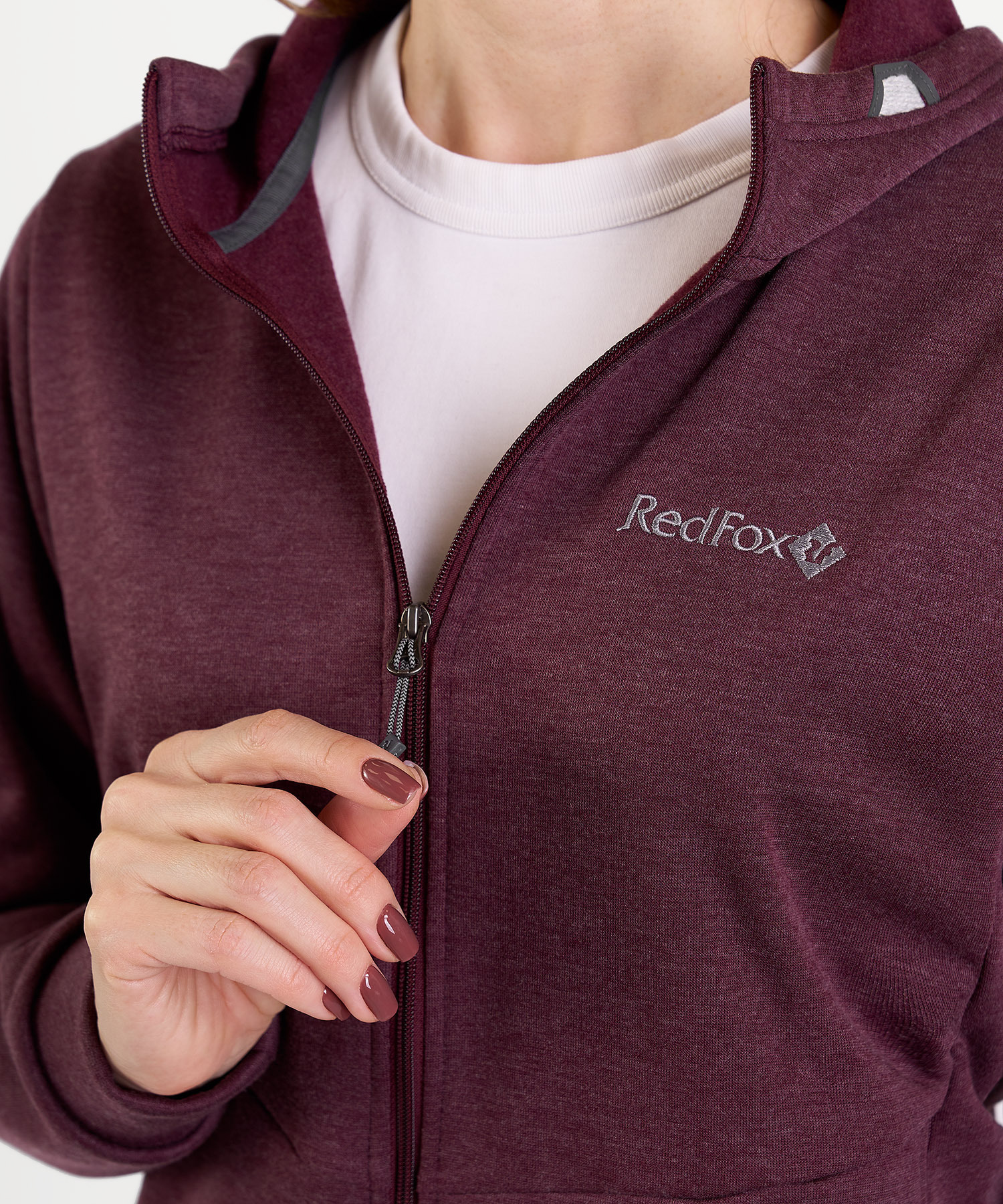 Куртка Худи RedFox Porto Wmn (Женский; S; Бургунди)