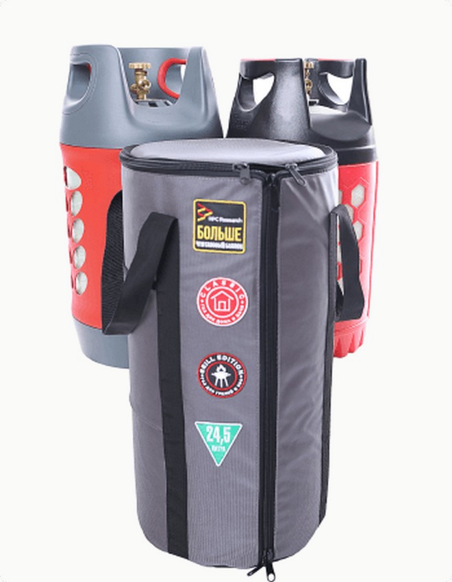 Термочехол для баллона HPC с шевроном 24,5л (Серый)