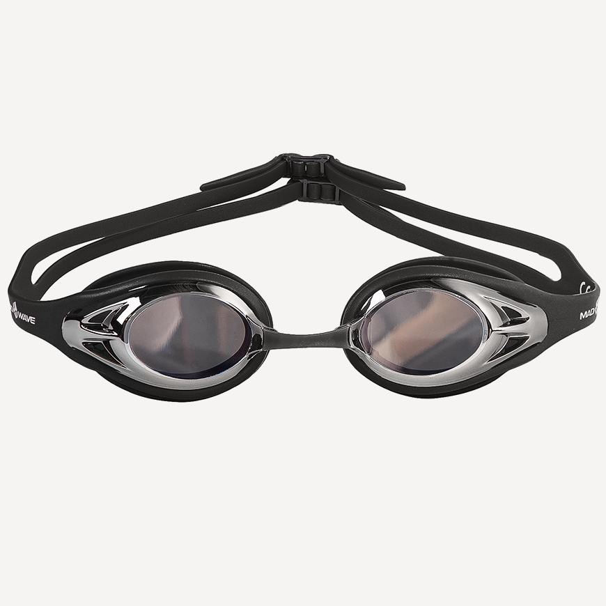 Очки для плавания Alligator Mirror (зеркальные; черный)