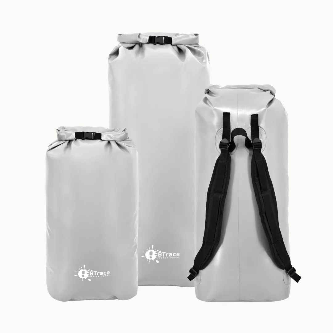 Гермомешок с лямками BTrace DryBag 80л (Серый; В100смØ58см)