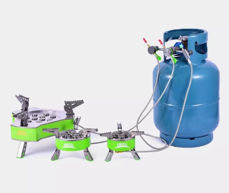 Адаптер-тройник газовый BRS-17K Резьба (Серый; 168х38 мм)