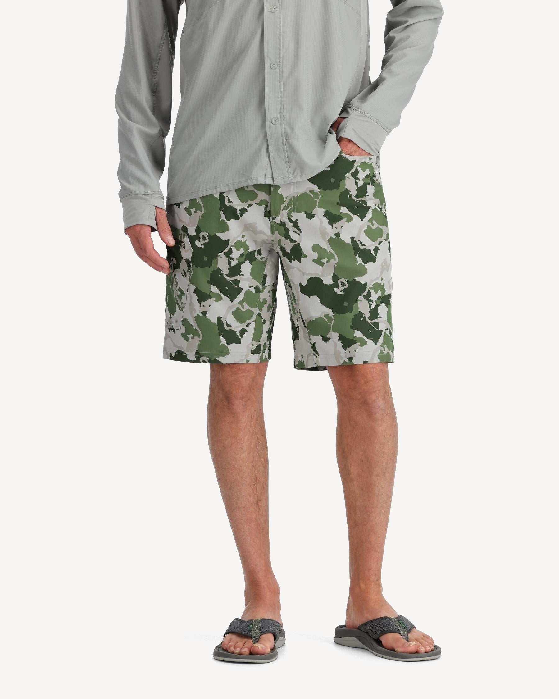 Шорты Simms Seamount Board Shorts (Мужской; M_34W; Regiment Camo Carbon)