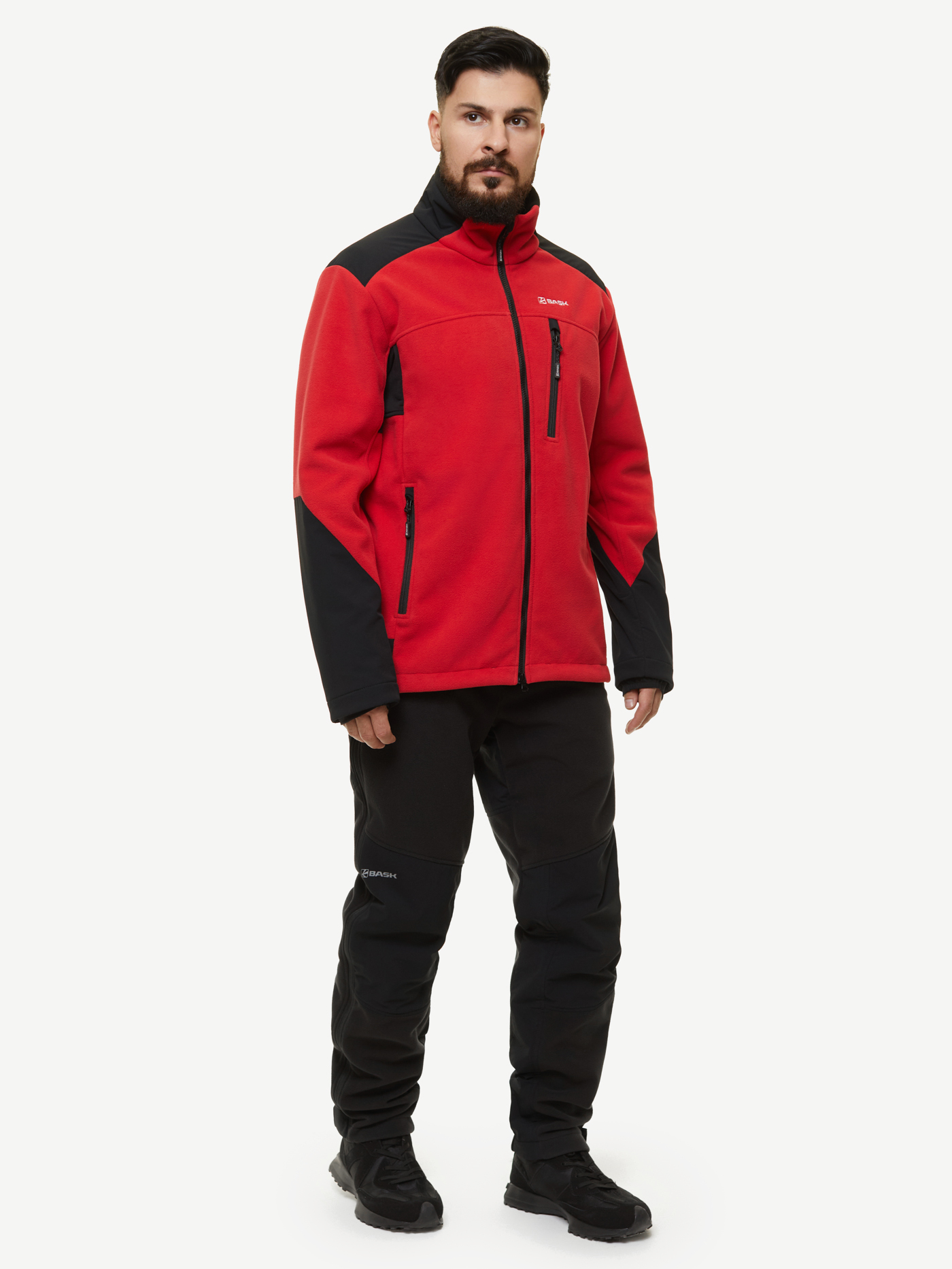 Куртка флис BASK KONDOR V4 (Мужской; 58; Черный/Красный)