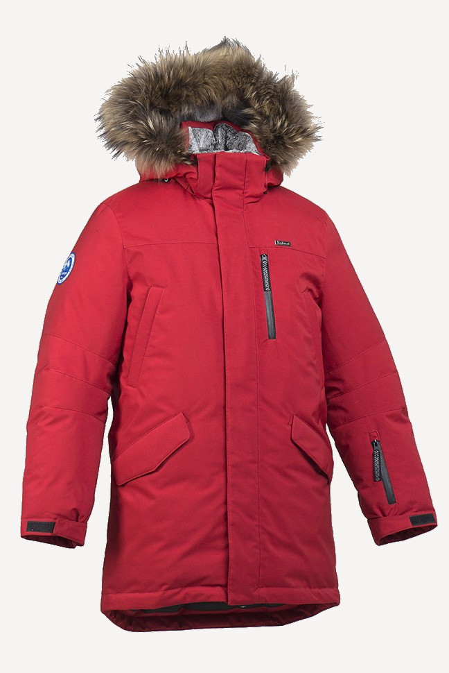 Пуховик Торнадо Top Arctic Goose мех Енот (Мужской; 48; Красный)