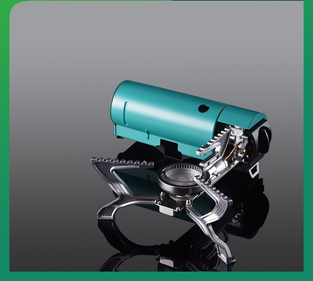 Газовая Плита складная BRS-99 2.7кВт (Зеленый, 424х250х90мм)