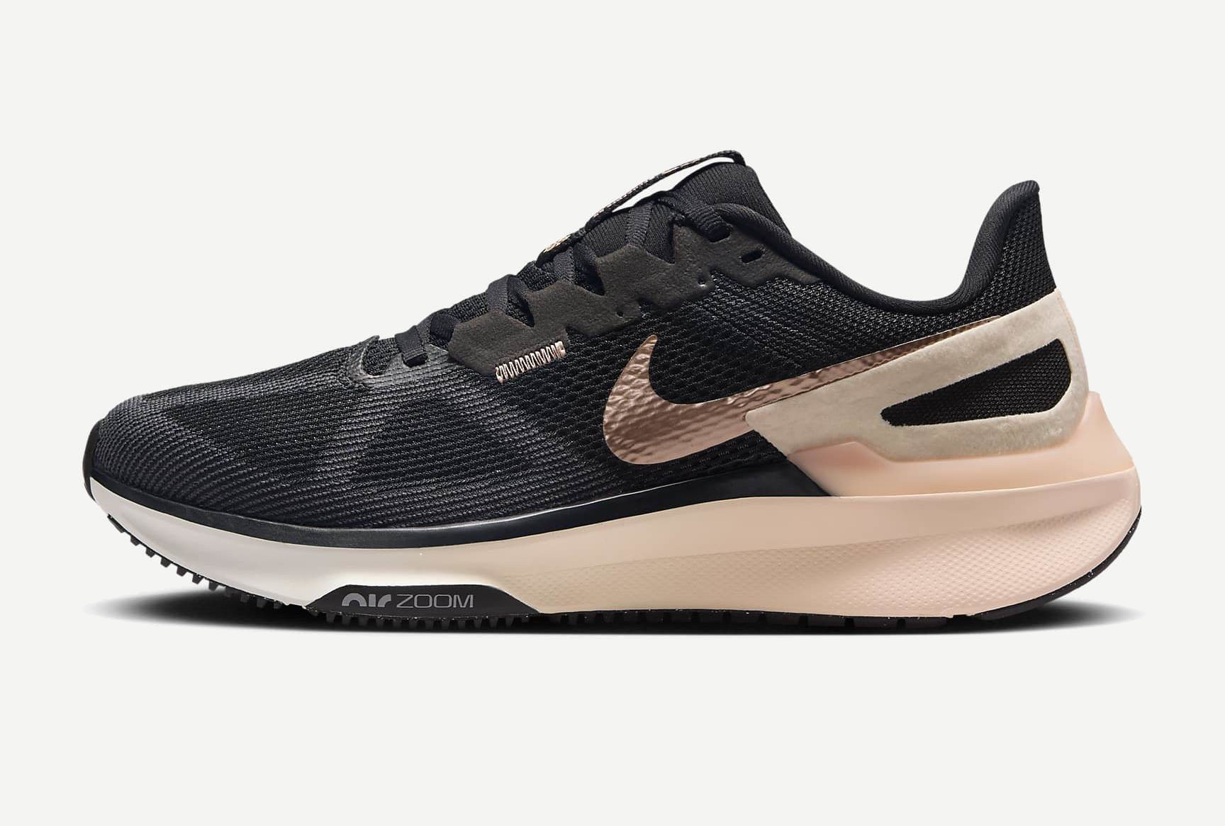 Кроссовки AIR ZOOM STRUCTURE 25 Ws (RU 37.5 EU 38.5 USw 7.5 СМ 23.7; black/crimson tint/anthracite/metallic red bronze)