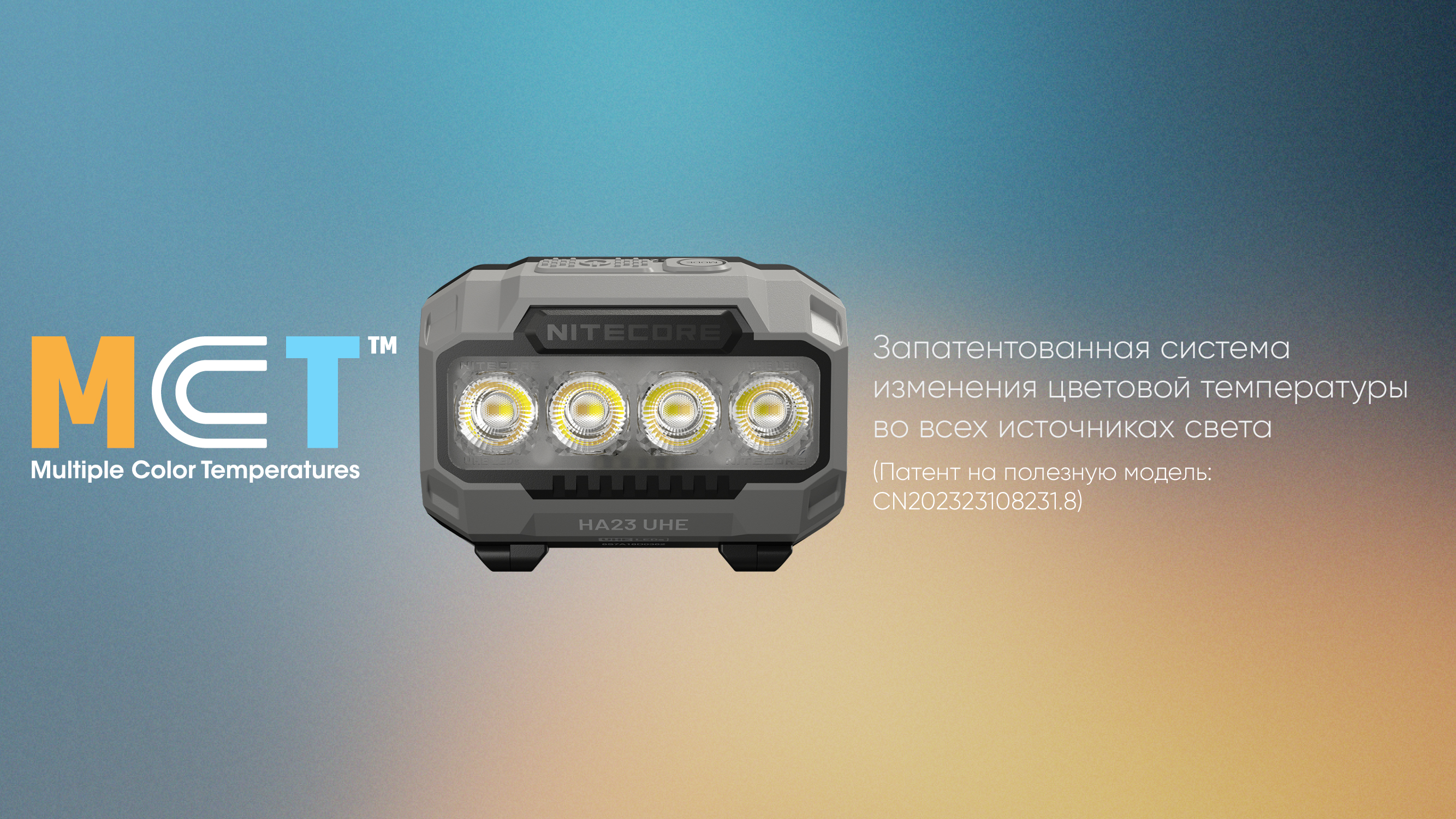 Фонарь налобный NiteCore HA23 UHE 600Lum