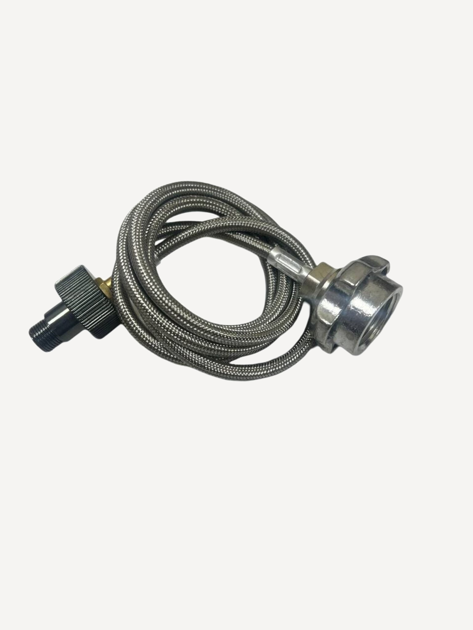 Адаптер газовый BRS-17ELS_HOSE LPG-Резьба (Стальной; Шланг 1м)