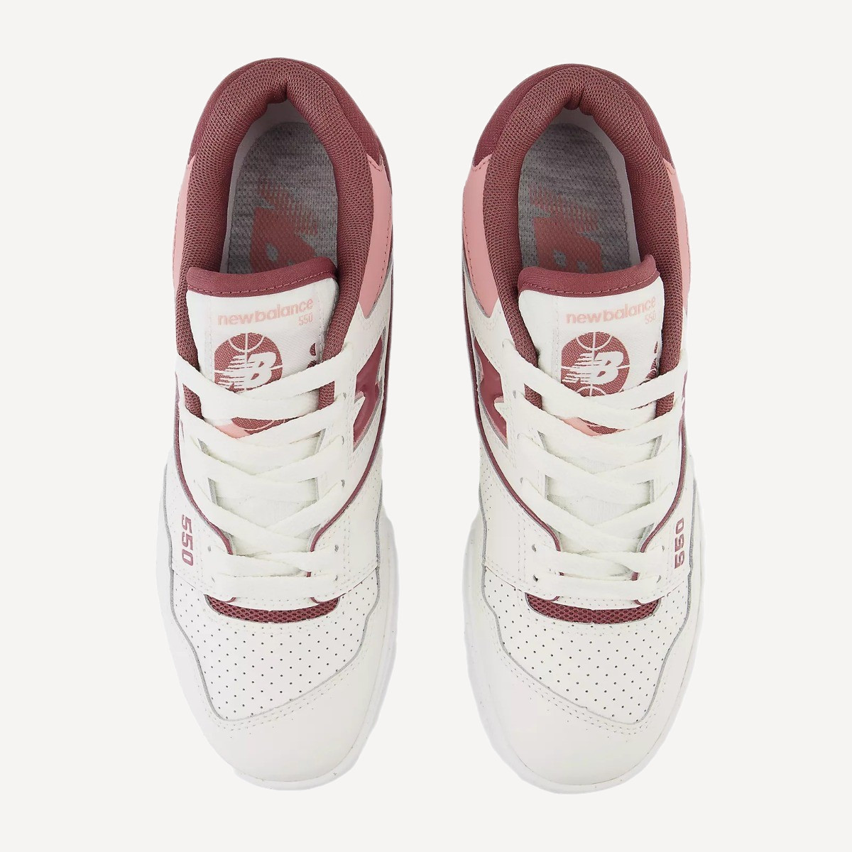 Кроссовки BBW550DP Ws (RU 38 USw 8 СМ 25; белый/розовый)